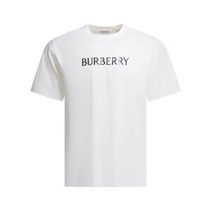 Burberry Cotton T-Shirt With Logo Tag Size XL Men